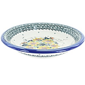 Blue Rose Polish Pottery T04 Galia Soup Plate - 1 of 1