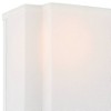 Minka Lavery Modern Wall Light Sconce Coal Hardwired 9 3/4" Fixture White Fabric Rectangular Shade for Bedroom Bathroom Reading - 2 of 3