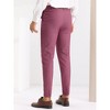 Lars Amadeus Men's Slim Fit Solid Flat Front Chino Pants - 3 of 4