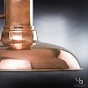 Urban Ambiance Luxury Luxe Industrial Outdoor Wall Light,  10.75"H x 10"W,  Solid Copper Finish, UHP1023 - 4 of 4