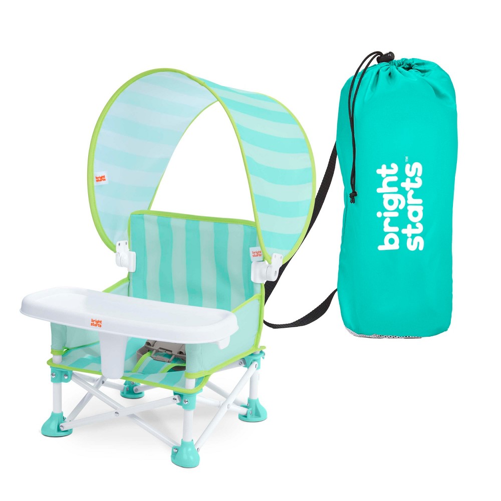 Photos - Car Seat Bright Starts Pop N Sit Cabana Portable Booster Seat with Canopy - Teal 