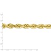 Black Bow Jewelry Men's 10mm 10k Yellow Gold Diamond Cut Solid Rope Chain Bracelet - 4 of 4