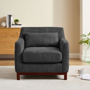VANOMi 31.5" Upholstered Armchair, Accent Chair - 1 of 4