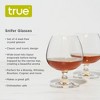 True Snifter Glasses Brandy Bowls, Cognac Balloon Glass for Bourbon, Whiskey, Whisky, Scotch, Stemmed cocktail glass set, 14 Ounce, Crystal, Set Of 4 - 2 of 4