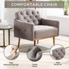 NicBex Tufted Accent Chair,Upholstered Living Room Chairs with Mid-Height Backrest and Metal Legs,Comfy Armchair,Accent Chairs for Living Room - image 4 of 4