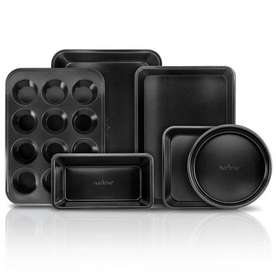 NutriChef 6-pc Kitchen Oven Baking Pans Trays Bakeware Set