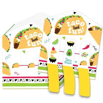 80 Pack Let's Fiesta Paper Plates for Cinco de Mayo Party Decorations,  Black (9 In) 