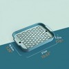 GustoWave Rabbit Litter Box with Grate, Guinea Pig Litter Pan Anti-turnover, Pet Toilet Potty Trainer for small animals - 2 of 4