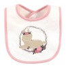 Hudson Baby Infant Girl Cotton Bib and Headband Set 5pk, Fawn, One Size - 4 of 4