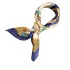 Allegra K Women's 100% Silk Floral Graphic Print Square Scarf Head Scarves Kerchief Neckerchief 21.6" X 21.6" - 2 of 4