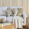 Mina Victory Coastal Accessories Embellished Seahorse 14" x 7" Blue Throw Pillow - 4 of 4