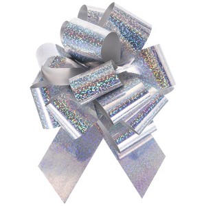Unique Bargains Metallic Large Big Pull Bow Bright Gift Wrapping Ribbon for Wedding 10 Pcs - 1 of 4
