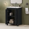NicBex 24/30/36/48/72" Vintage Style Bathroom Vanity with Ceramic Sink,Matte Black Storage Cabinet for Bathroom,4"Faucet Hole(Faucet Not Included) - 3 of 4