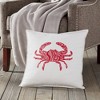 Kensington Garden 20"x20" Oversize Crab Cotton Canvas Square Throw Pillow - 2 of 3