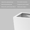25" Outdoor Flower Plant Pots, Outsunny Tall Planters with Drainage Hole, Indoor Planters for Porch, Front Door, Entryway, Patio and Deck White - 4 of 4