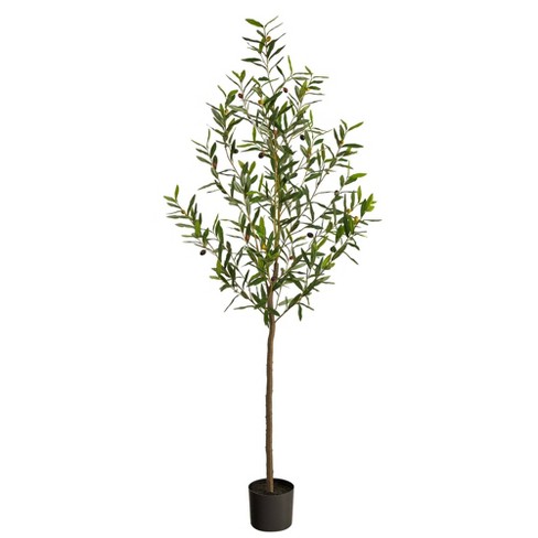 Nearly Natural 6-ft Olive Artificial Tree : Target