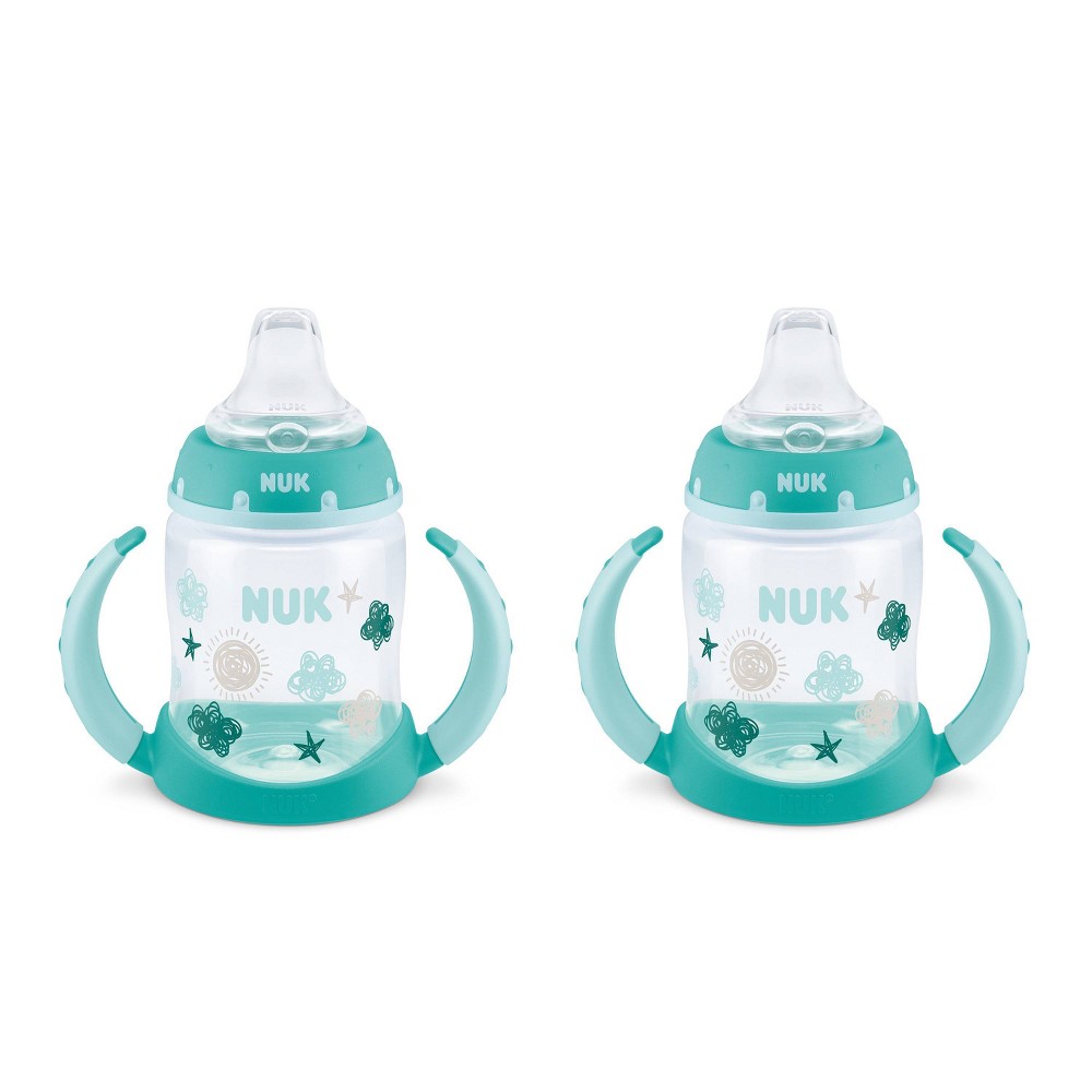 Photos - Baby Bottle / Sippy Cup NUK 2pk Learner Cup - Blue - 5oz 