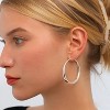 S925 Sterling Silver Hoop Earrings for Women - Hypoallergenic Lightweight Large Hoops (35/40/50/60/70mm) - 3 of 4