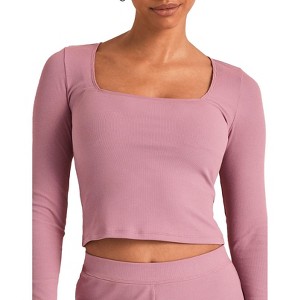 Adore Me Women's Rib Long Sleeve Lounge - 1 of 4