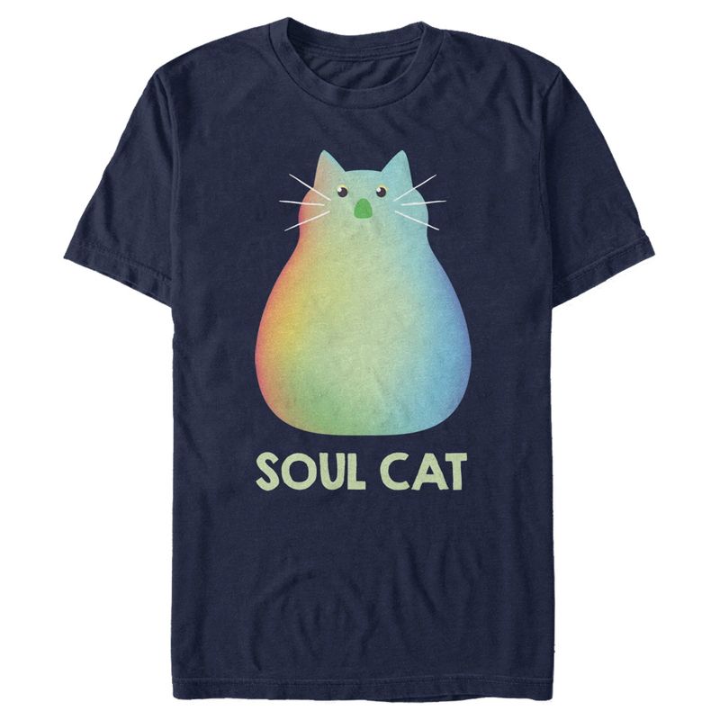 Men's Soul Rainbow Cat T-Shirt, 1 of 6
