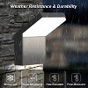 DOMETOUR Outdoor Wall Light Path Light, LED Exterior Lights Wall Mount Lamp for Patio Garden Garage Fence Yard - 2 of 4