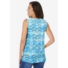 Woman Within Plus Size Swing Square Neck Pocket Tunic - 3 of 4