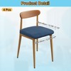 Unique Bargains Washable Stretch Soft Dining Chair Cushion Covers 4 Pcs - 2 of 4