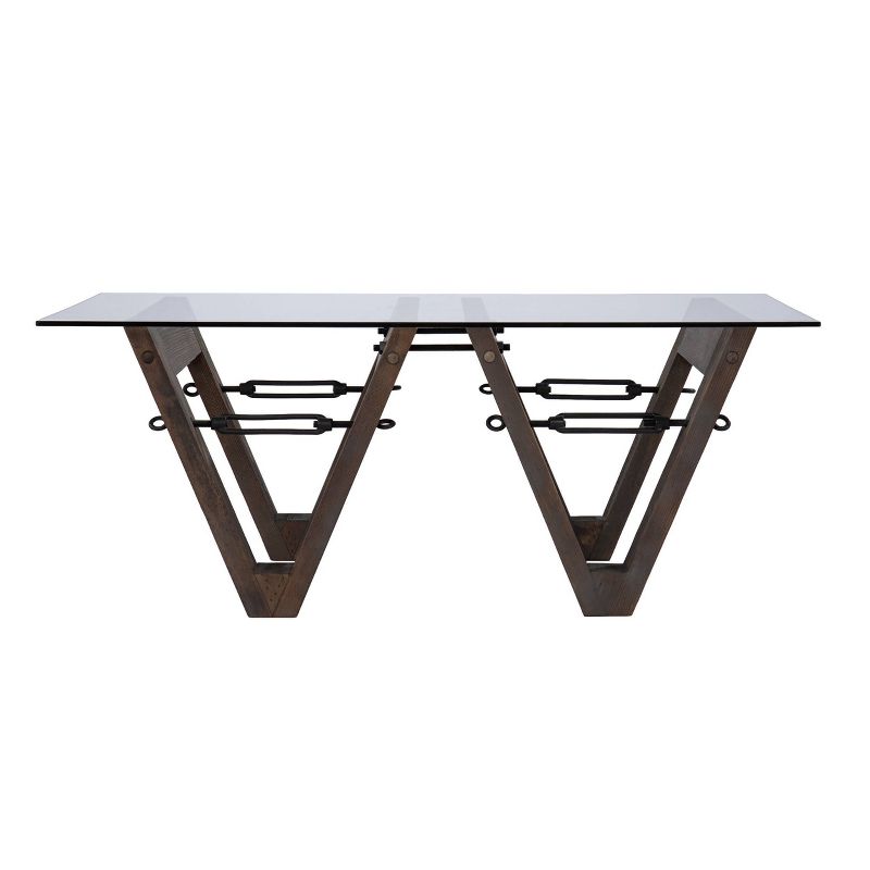Vicar Reclaimed Wood Cocktail Table Brown/Black - Aiden Lane, 4 of 10