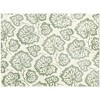 HomeRoots 5' X 8' Ivory Wool Floral Hand Tufted Non Skid Area Rug - 4 of 4