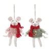 Winter Mouse Ornament (Set of 6) - 2 of 4