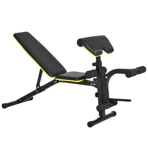 Soozier Adjustable Weight Bench, Multi-Functional Dumbbell Bench Sit Up Workout Incline Bench Strength Training Equipment for Home Gym - 1 of 4