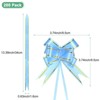 Unique Bargains Plastic Gold Edge PP Plastic Glossy Appearance Gift Wrap Satin Pull Bows 200 Count - 3 of 4