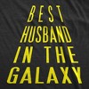 Mens Best Husband In The Galaxy Funny Nerdy Love Valentines Day T shirt - Crazy Dog Men's T Shirt - 2 of 4