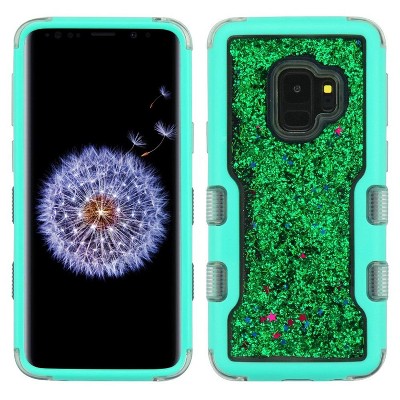MyBat Tuff Quicksand Glitter Stars PC/TPU Rubber Case Cover For Samsung Galaxy S9 - Multi-Color