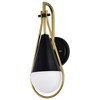 Nuvo Lighting Admiral 1 - Light Sconce in  Matte Black/Natural Brass - 2 of 4