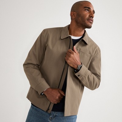 Lands' End Men's Squall Mac Rain Jacket - Small - Vintage Taupe — фото 4