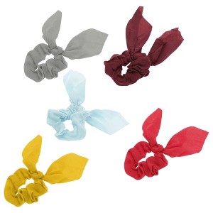 Unique Bargains Solid Rabbit Ears Hair Ties 5 Pcs - 1 of 4