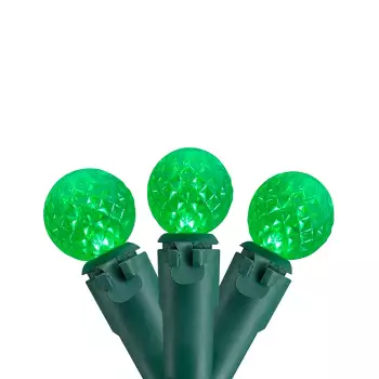 50 Count Red, Green And White G12 Berry Lights, 15.9 Ft Green Wire : Target