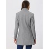 INSPIRE CHIC Women's Turn Down Collar Buttoned Business Casual Mid-Long Winter Coat - 4 of 4