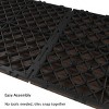 Interlocking Deck Tiles - 6-Pack Wood Plastic Composite Patio Tiles - Outdoor Flooring for Balcony, Porch, and Garage by Pure Garden (Brown) - 2 of 4