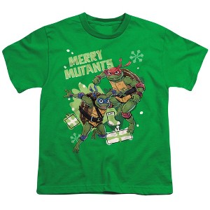 Boys' Teenage Mutant Ninja Turtles Merry Mutants Christmas T-Shirt - 1 of 4