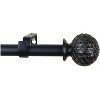 Urbanest 1-inch Diameter Round Artichoke Adjustable Drapery Curtain Rod - 3 Finishes - 3 of 3