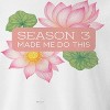 Rerun Island Men's Season 3 Made Me Do This Flowers Luxury Paradise With A Side Of Chaos Long Sleeve Graphic Cotton Pullover Sweatshirt - 2 of 4