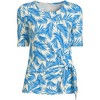Lands' End Women's Lightweight Jersey Tie Front Top - 3 of 3