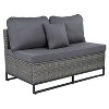 CAVINAS Patio Furniture Sets, Freely Combinable Rattan Outdoor Sofa Sets, Modern Patio Conversation Sets for Gardens - 2 of 4