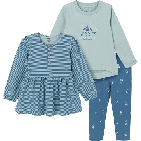 Gerber Toddler Girls' Mix and Match Tunics and Legging Set, 3-Pieces - image 1 of 4