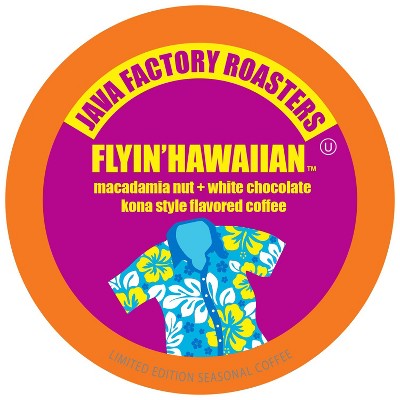 Java Factory Single-Cup Coffee for Keurig K-Cup Brewers, Flyin' Hawaiian, 40 Count
