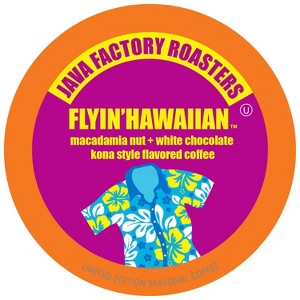 Java Factory Single-Cup Coffee for Keurig K-Cup Brewers, Flyin' Hawaiian, 40 Count - 1 of 2