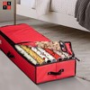OSTO Premium Underbed Wrapping Paper Organizer with Interior Pockets Fits 18-24 40” Rolls. 600D Oxford Polyester Tear Proof Material - 4 of 4