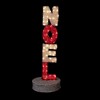 Northlight 39" Lighted Red and Silver Noel Outdoor Christmas Sign Decoration - 3 of 4